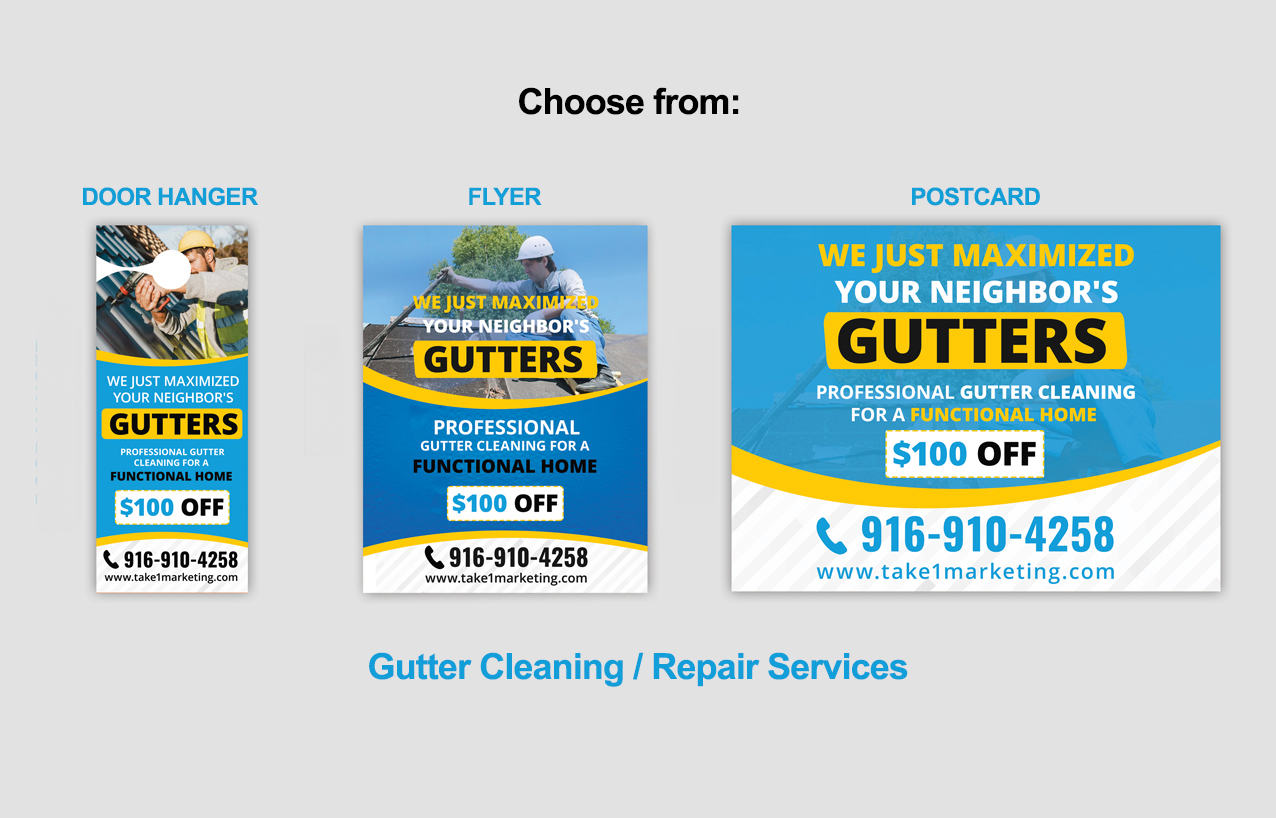 gutter-cleaning-services-door-hanger-flyer-and-postcard-samples